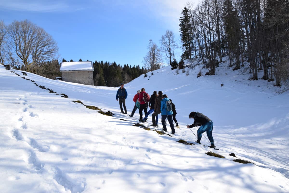 Quiétude attitude activités hivernales